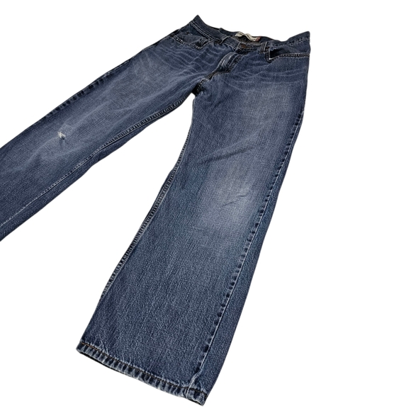 Levis 569 Loose Straight Mens Jeans 100% Cotton Lightweight Worn W32 L 30 - Picture 3 of 13